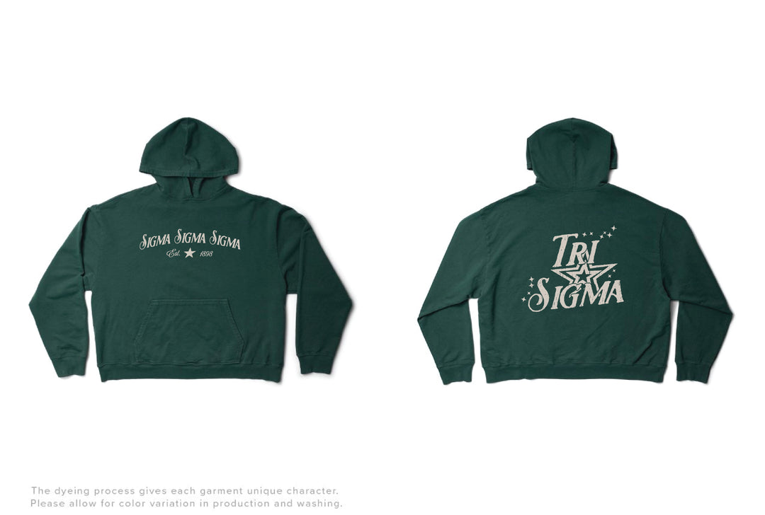 Sigma Sigma Sigma Star Struck Alpine Light Weight Hoodie