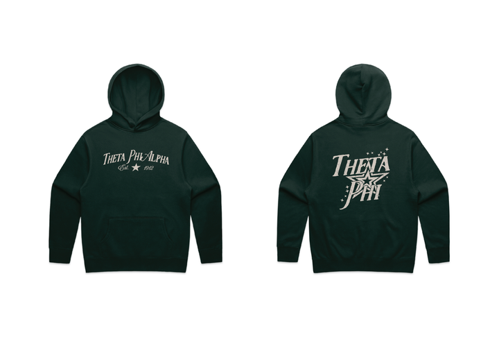 Star Struck Pine Green Heavy Weight Sorority Hoodie