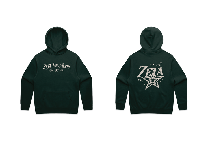 Star Struck Pine Green Heavy Weight Sorority Hoodie