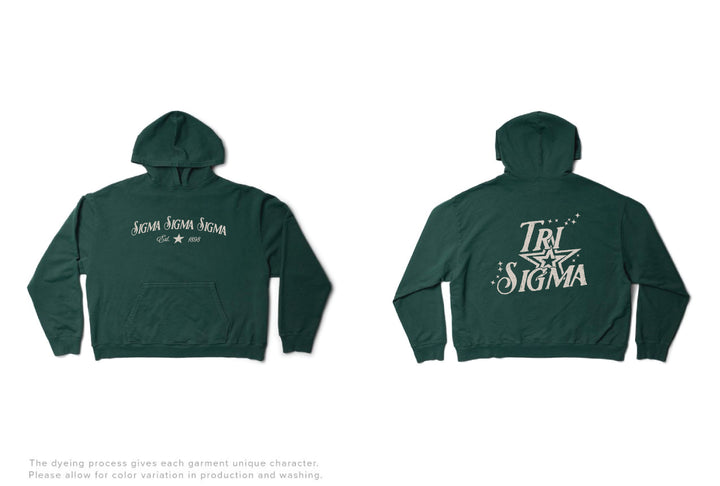 Sigma Sigma Sigma Star Struck Alpine Light Weight Hoodie