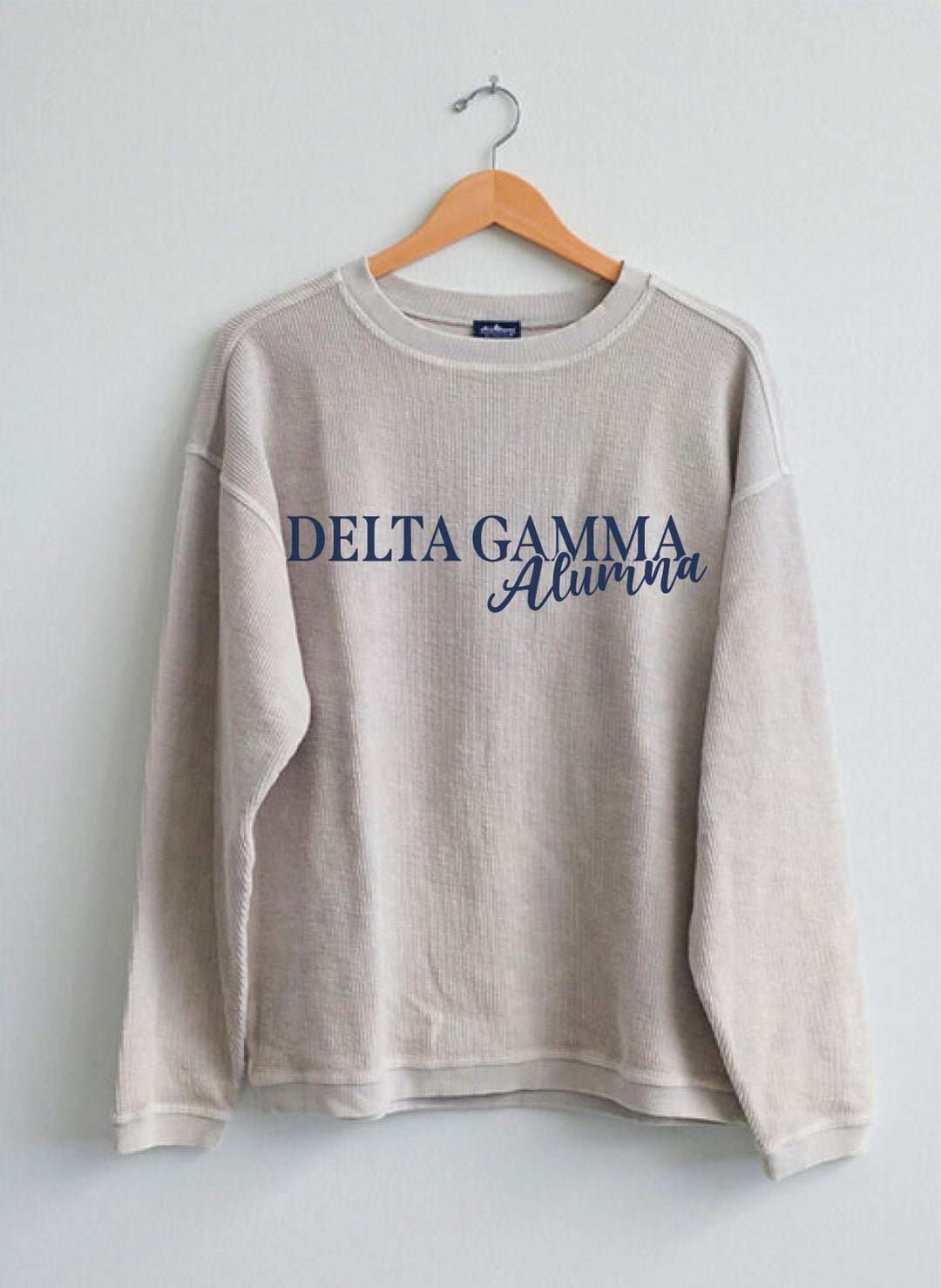 Alumna Sorority Corded Crewneck