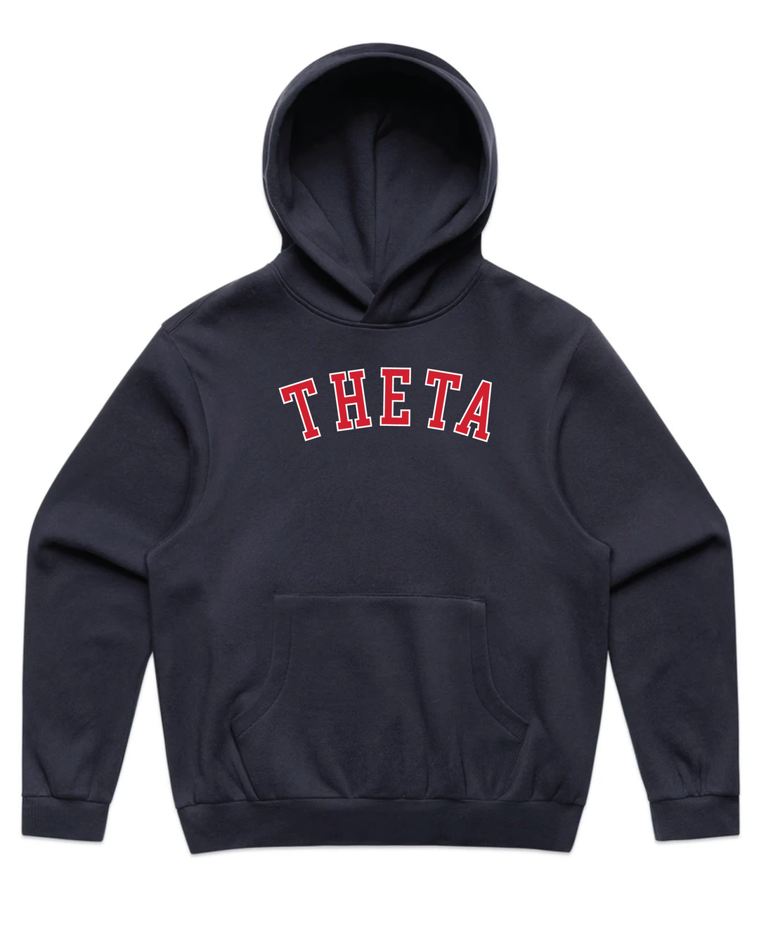 Arched Letter Navy Heavy Weight Sorority Hoodie
