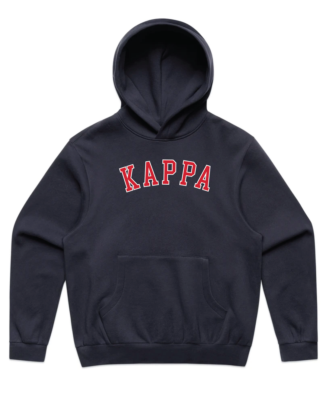 Arched Letter Navy Heavy Weight Sorority Hoodie