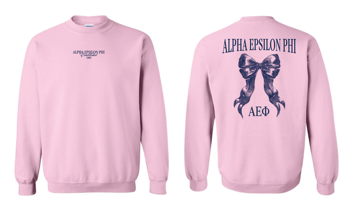 Light Pink Bow Sorority Crewneck