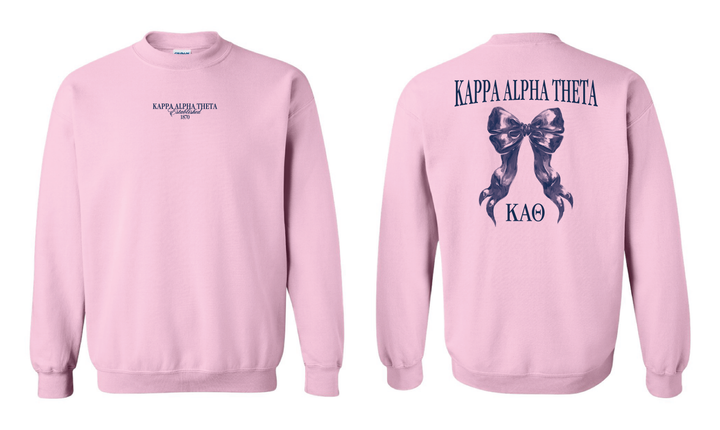 Light Pink Bow Sorority Crewneck