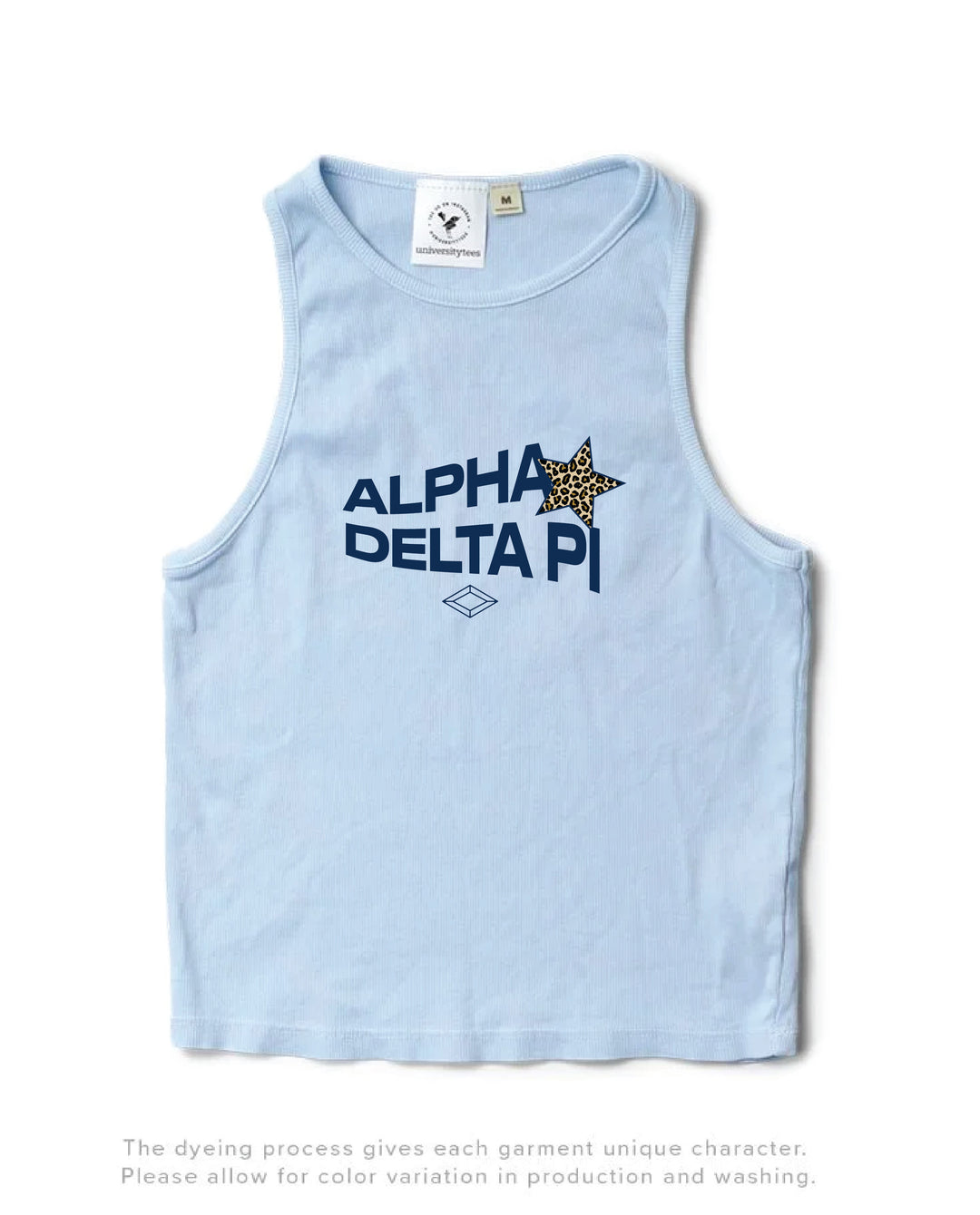 Cheetah Star Arctic Blue Sorority Tank