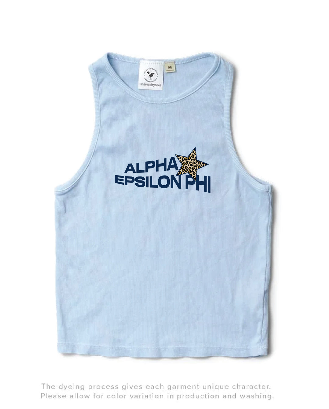 Cheetah Star Arctic Blue Sorority Tank