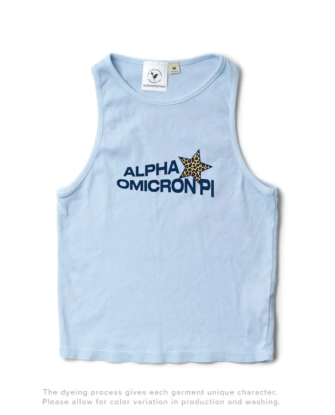 Cheetah Star Arctic Blue Sorority Tank