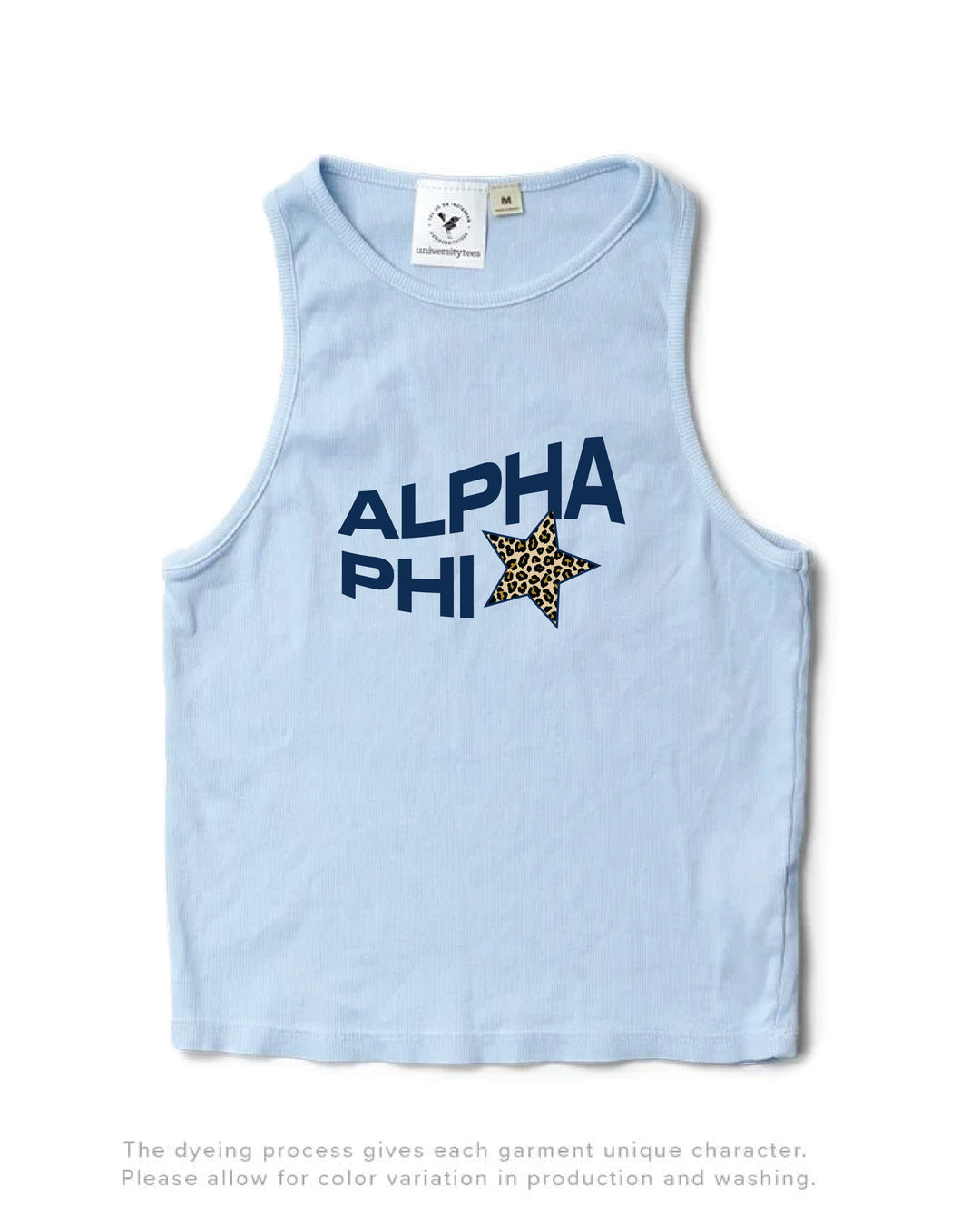 Cheetah Star Arctic Blue Sorority Tank