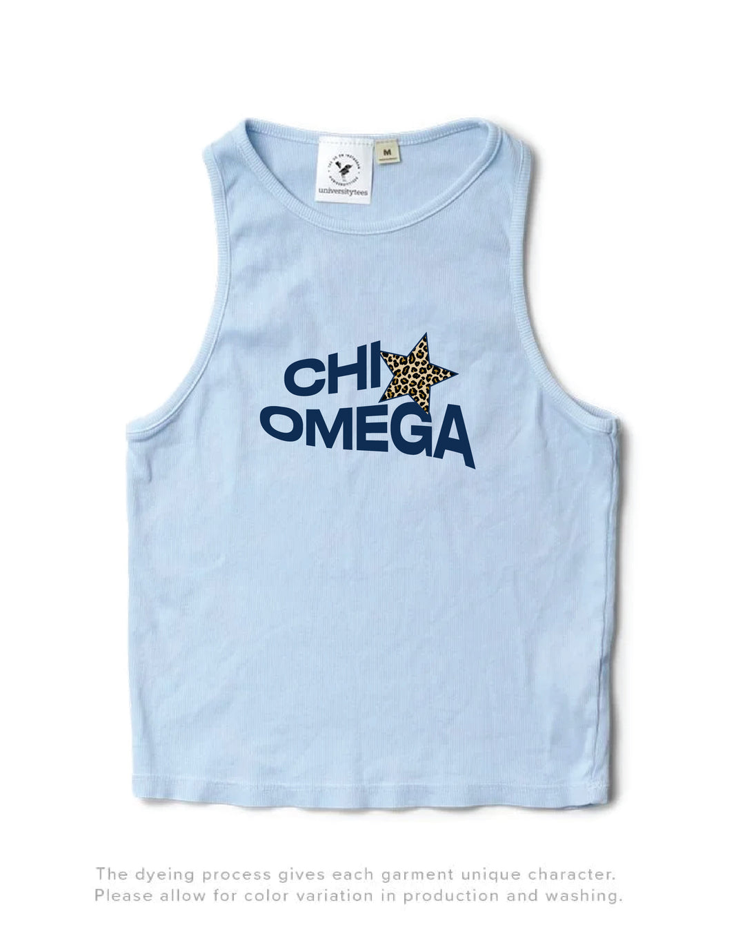 Cheetah Star Arctic Blue Sorority Tank
