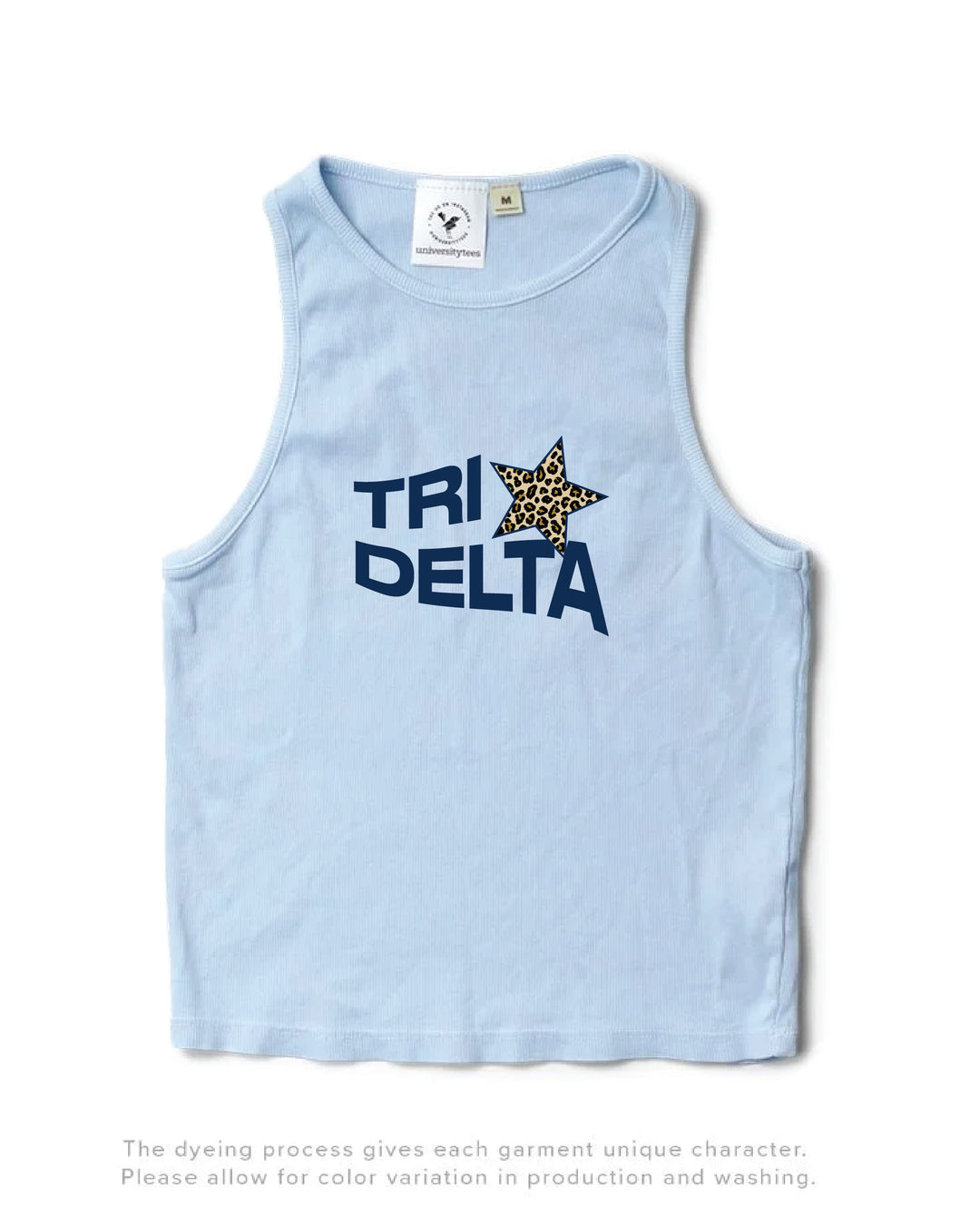 Cheetah Star Arctic Blue Sorority Tank