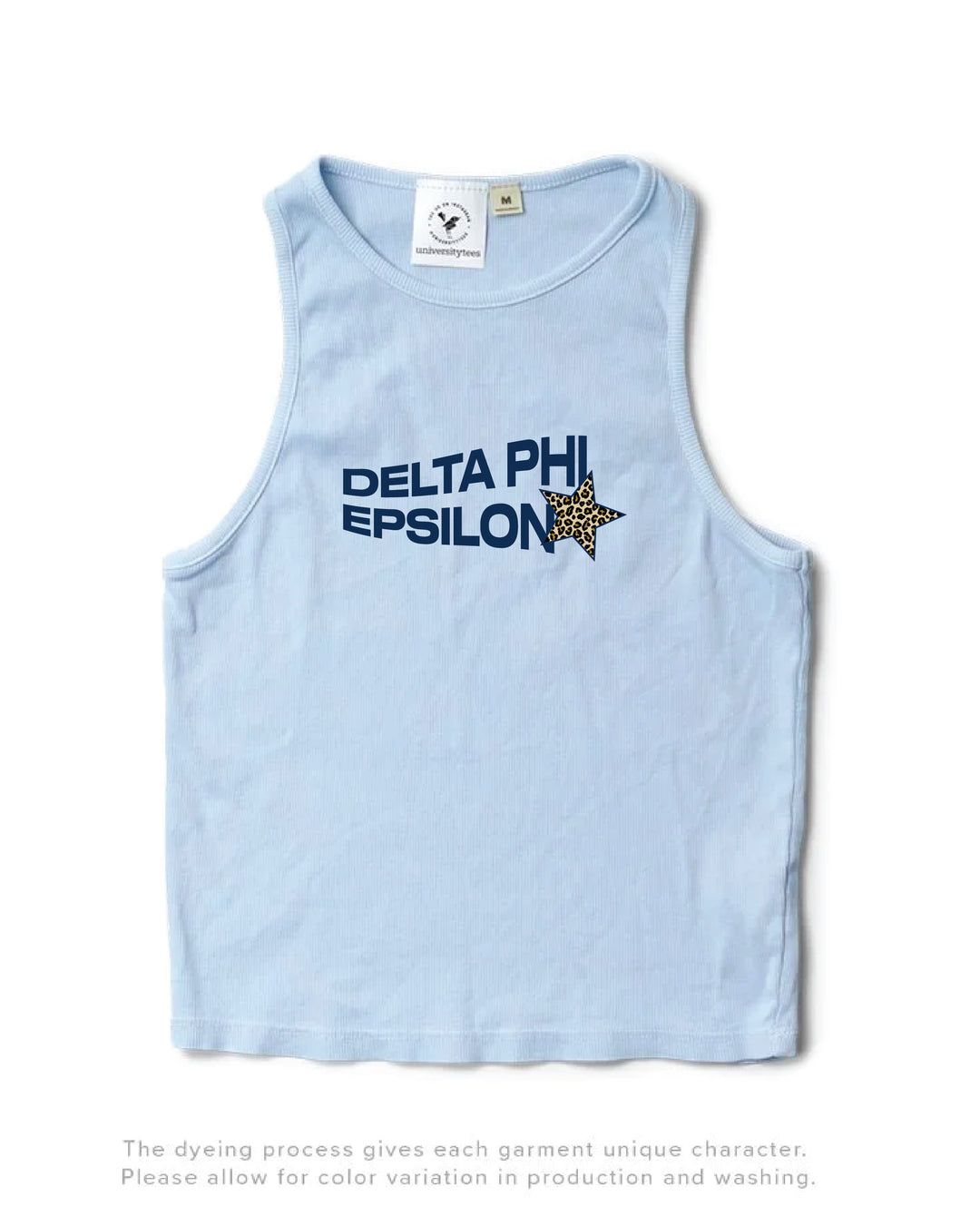 Cheetah Star Arctic Blue Sorority Tank