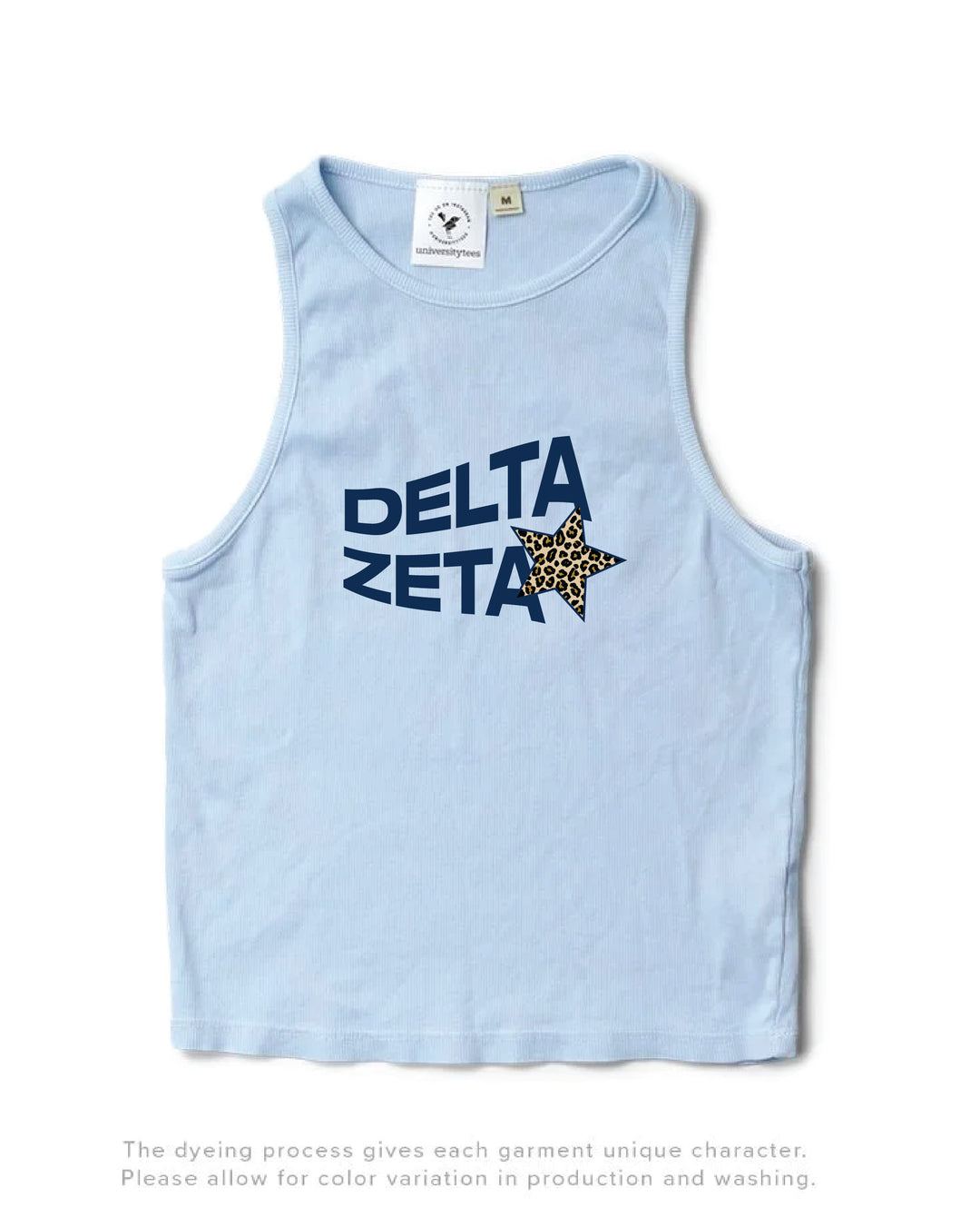 Cheetah Star Arctic Blue Sorority Tank