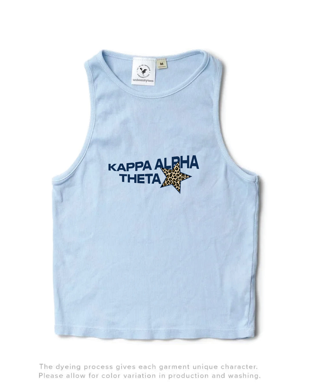 Cheetah Star Arctic Blue Sorority Tank