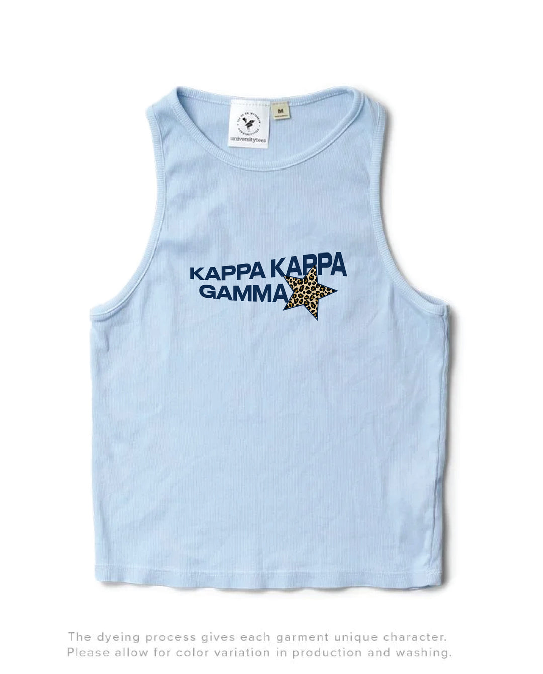 Cheetah Star Arctic Blue Sorority Tank