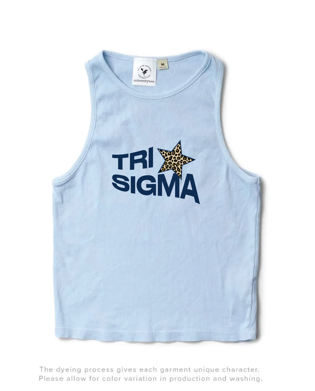 Cheetah Star Arctic Blue Sorority Tank