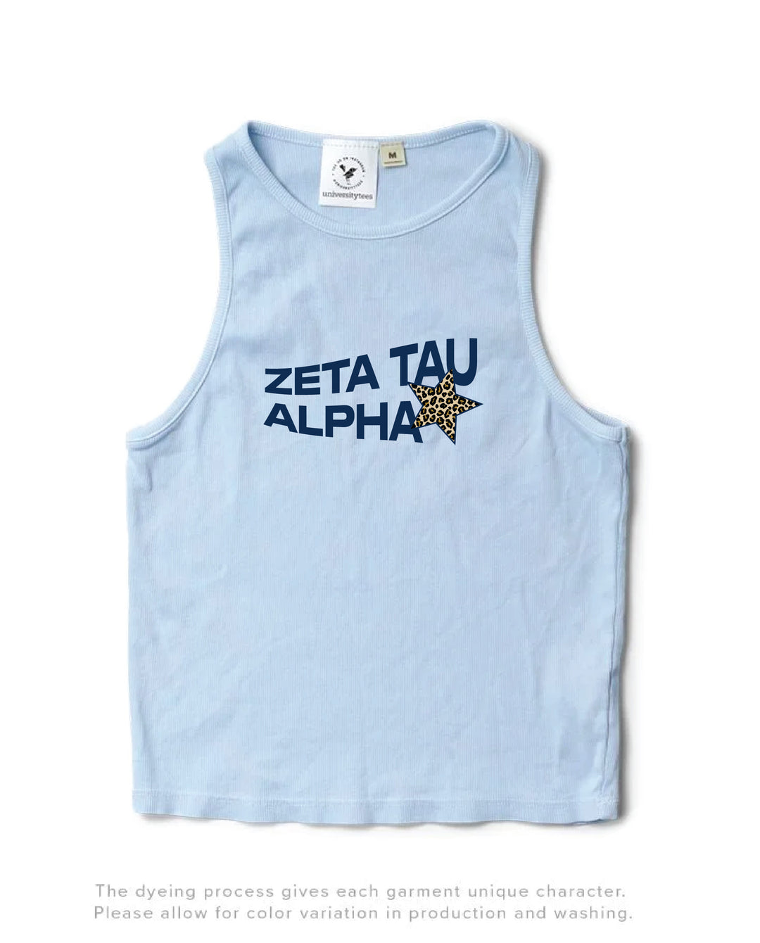 Cheetah Star Arctic Blue Sorority Tank