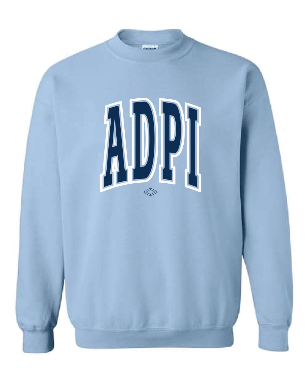 Light Blue Outline Sorority Crewneck