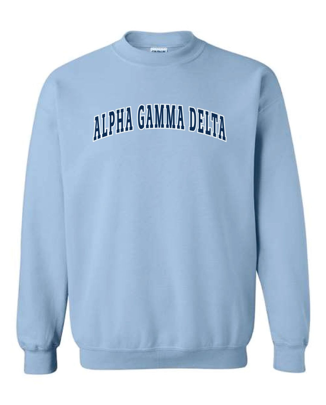 Light Blue Outline Sorority Crewneck