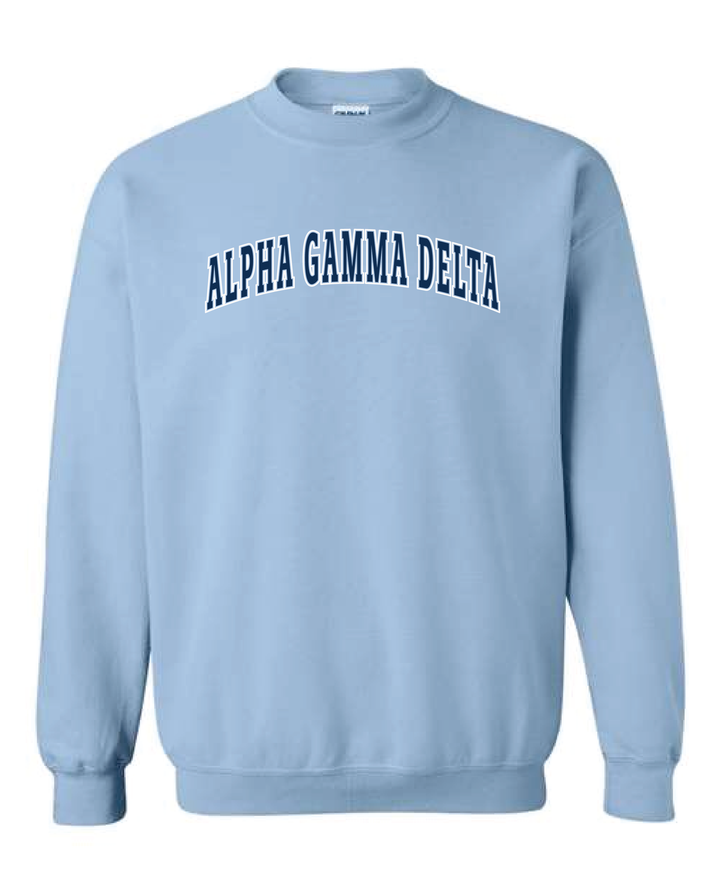 Light Blue Outline Sorority Crewneck