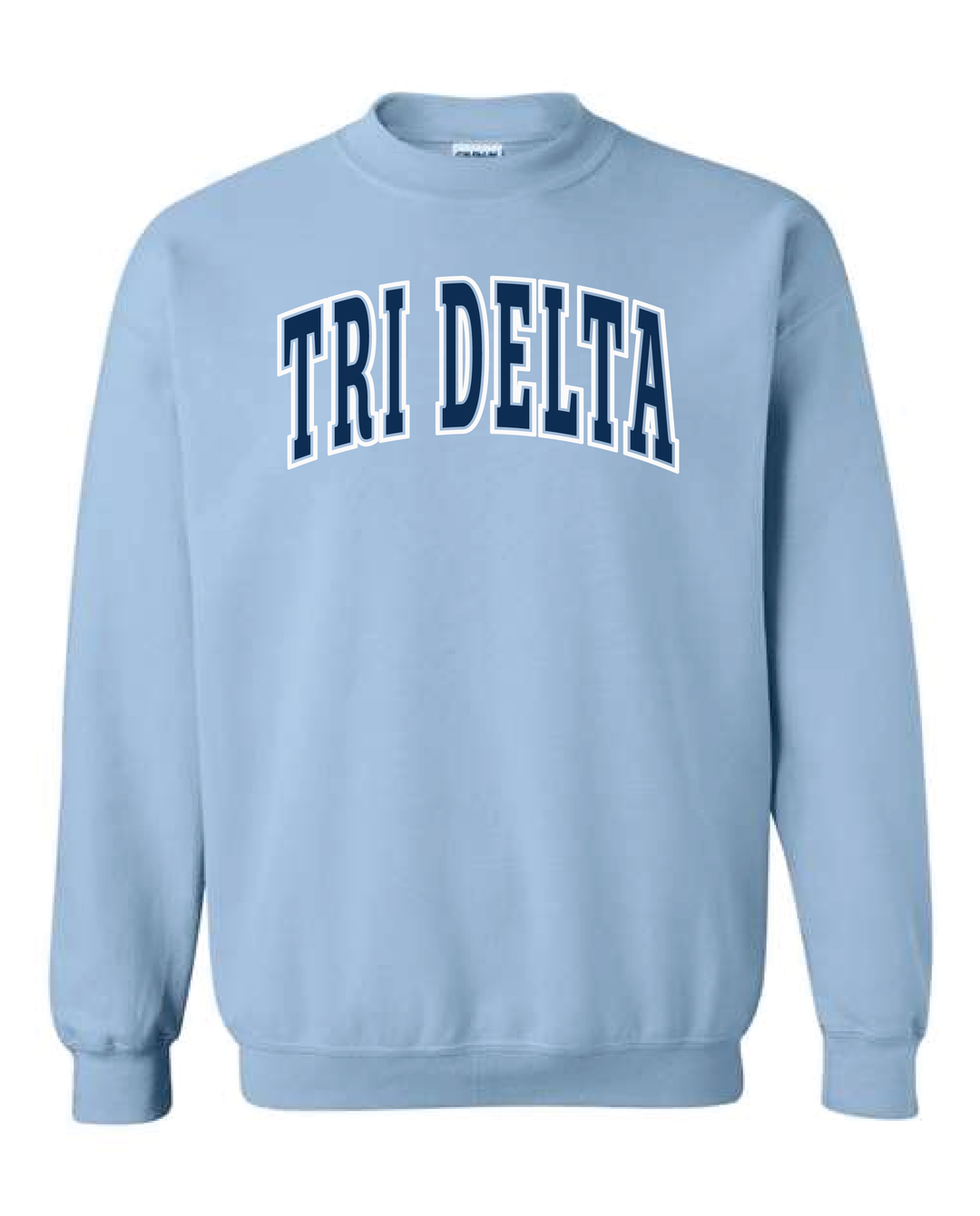 Light Blue Outline Sorority Crewneck
