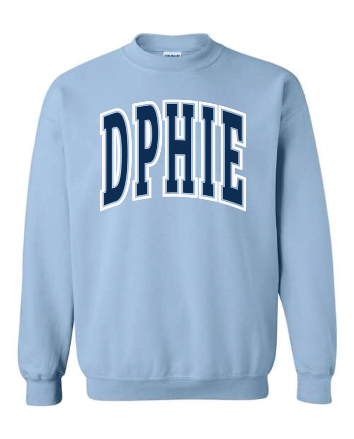 Light Blue Outline Sorority Crewneck