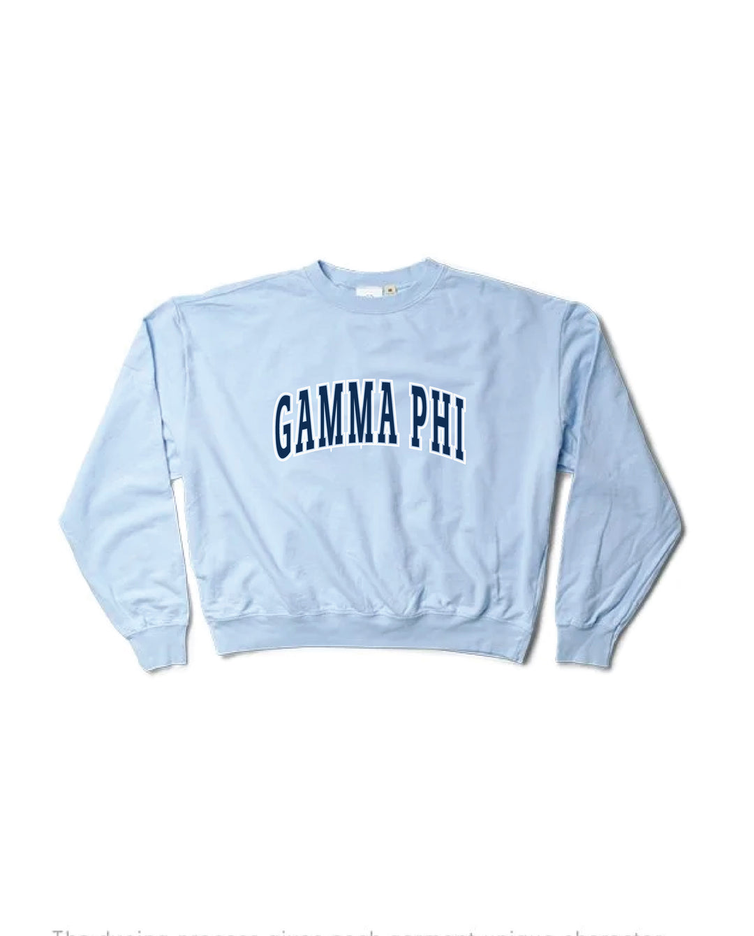 Outline Sorority Arctic Blue Light Weight Crewneck