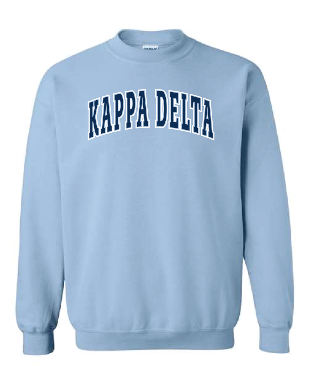Light Blue Outline Sorority Crewneck