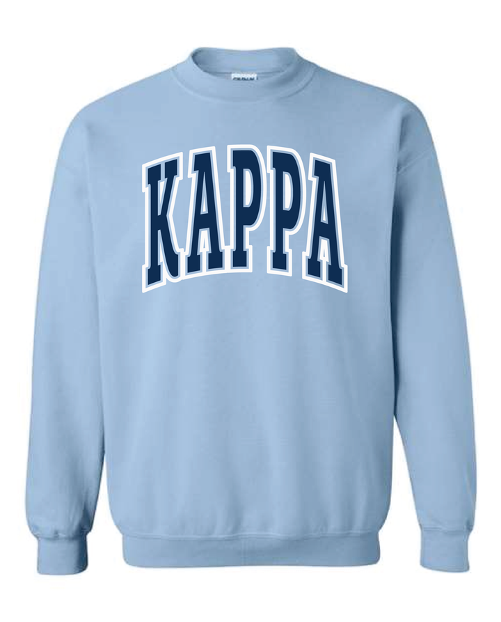 Light Blue Outline Sorority Crewneck