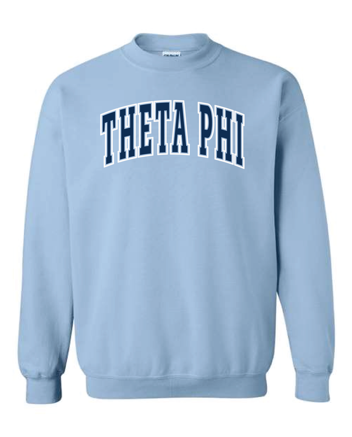 Light Blue Outline Sorority Crewneck
