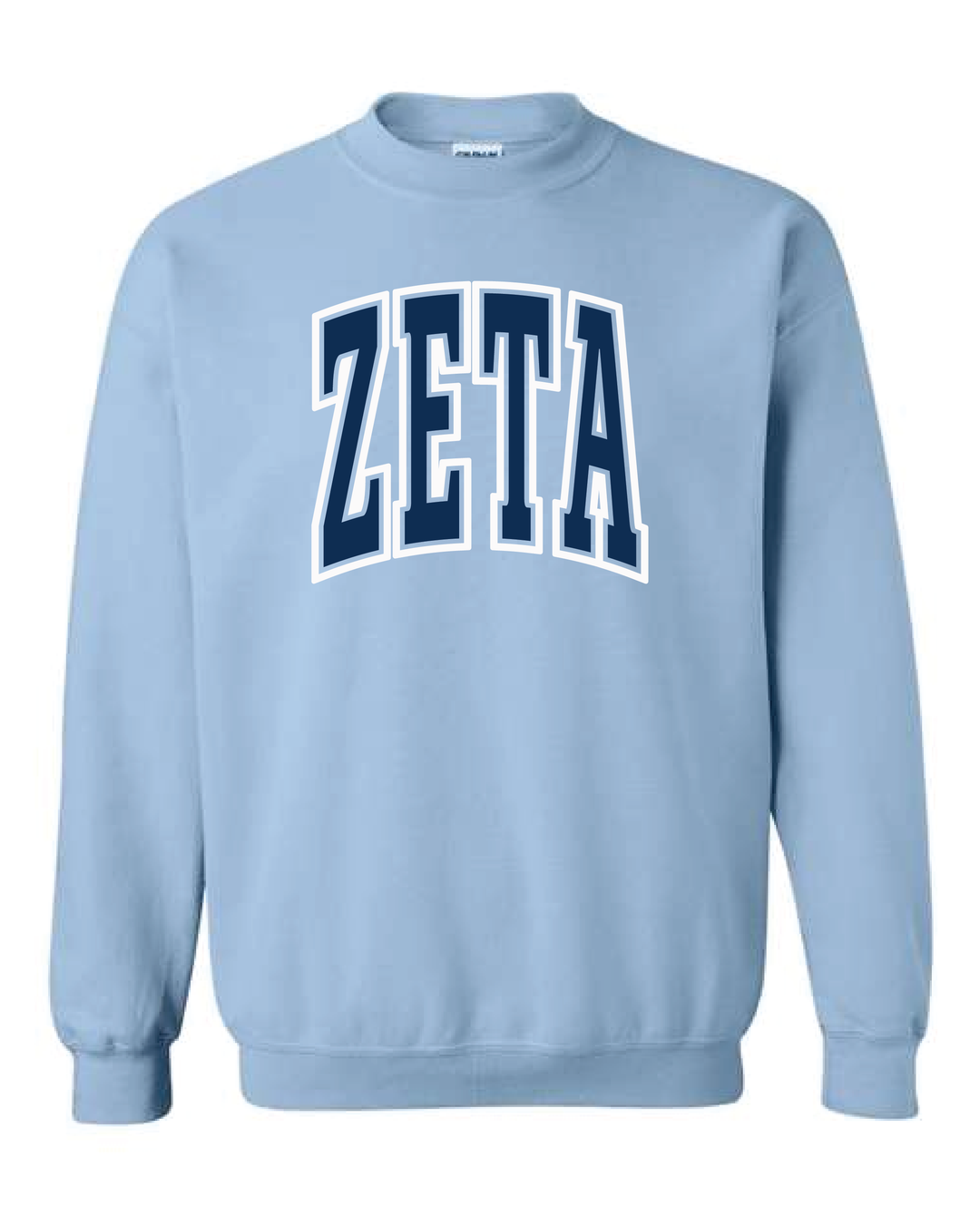 Light Blue Outline Sorority Crewneck