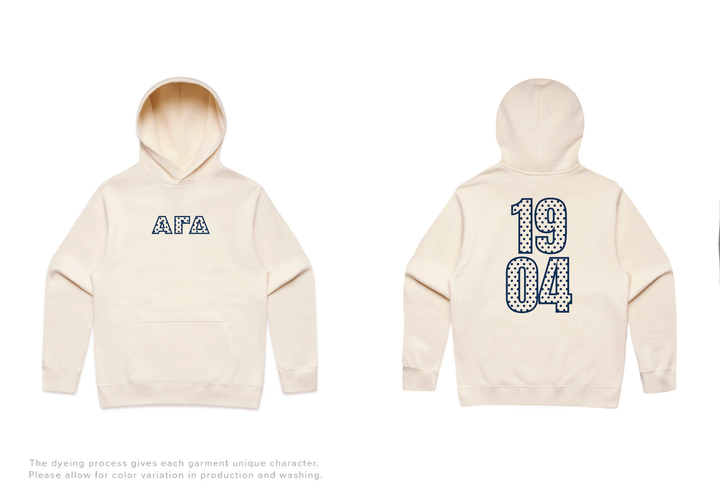 Polka Dot Outline Heavy Weight Sorority Hoodie