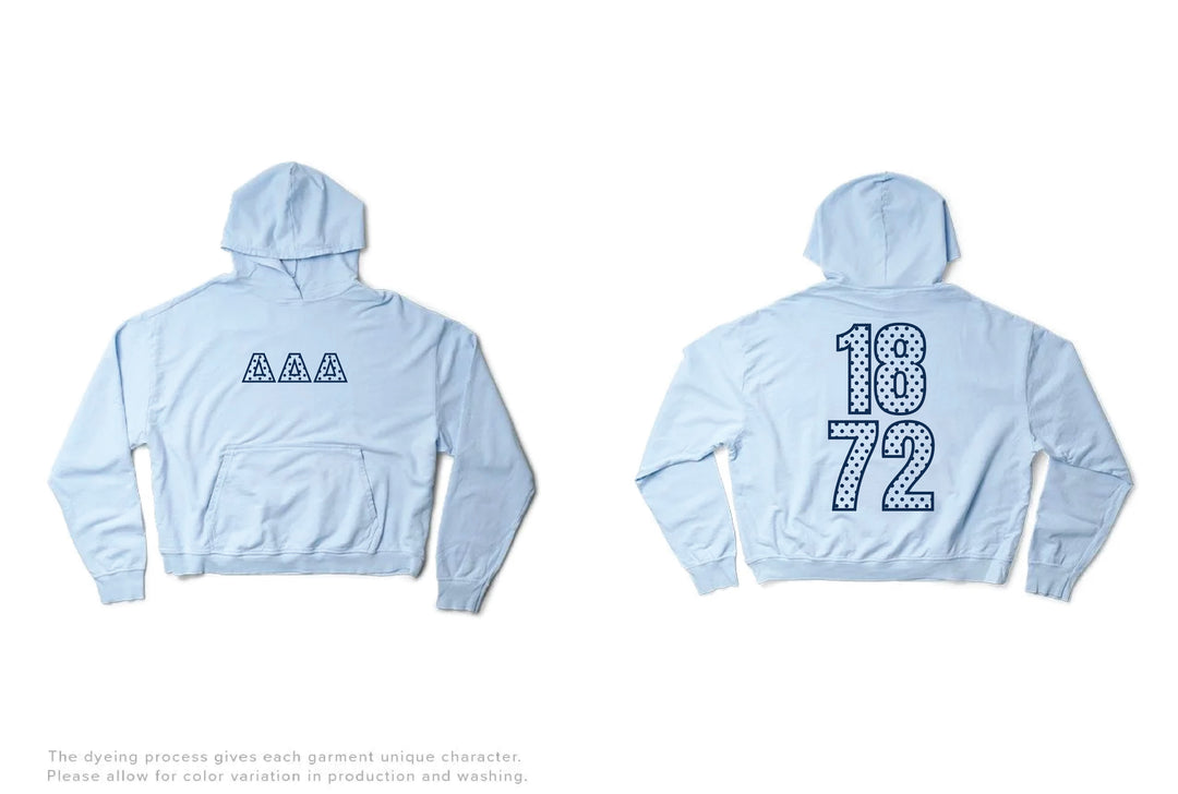 Arctic Blue Polka Dot Light Weight Sorority Hoodie