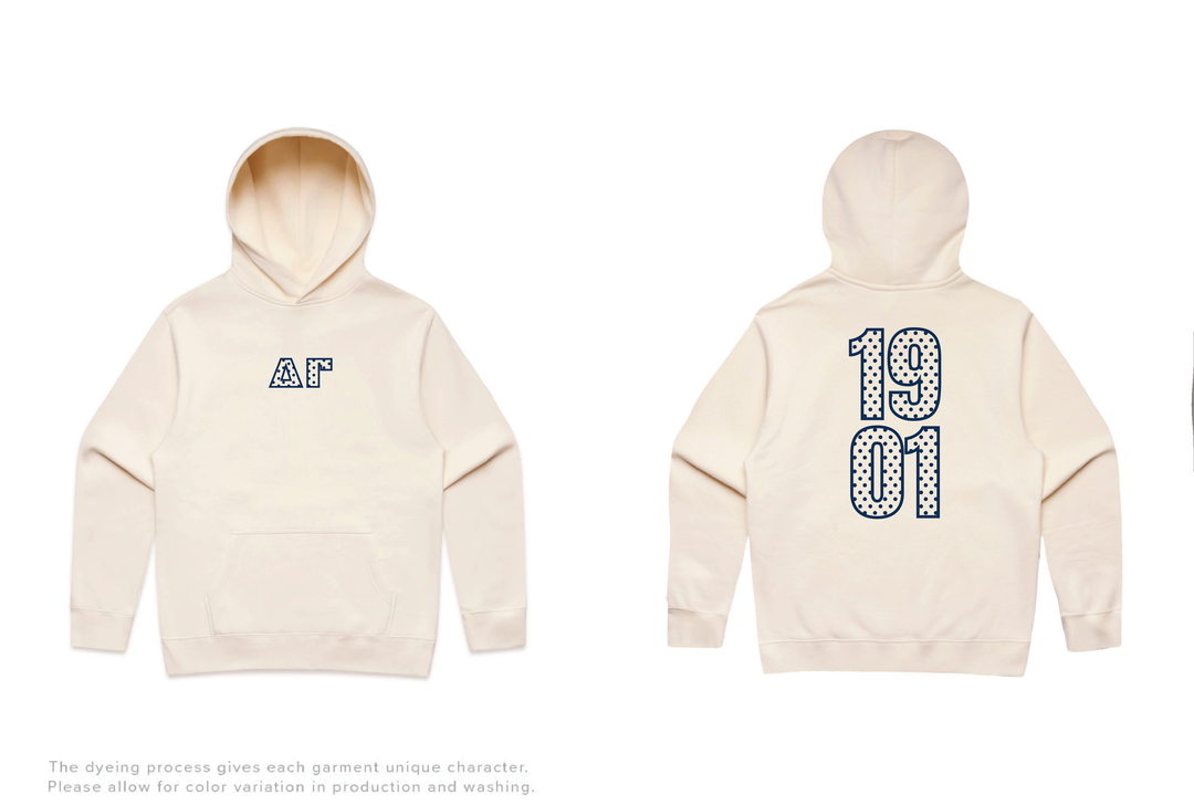 Polka Dot Outline Heavy Weight Sorority Hoodie