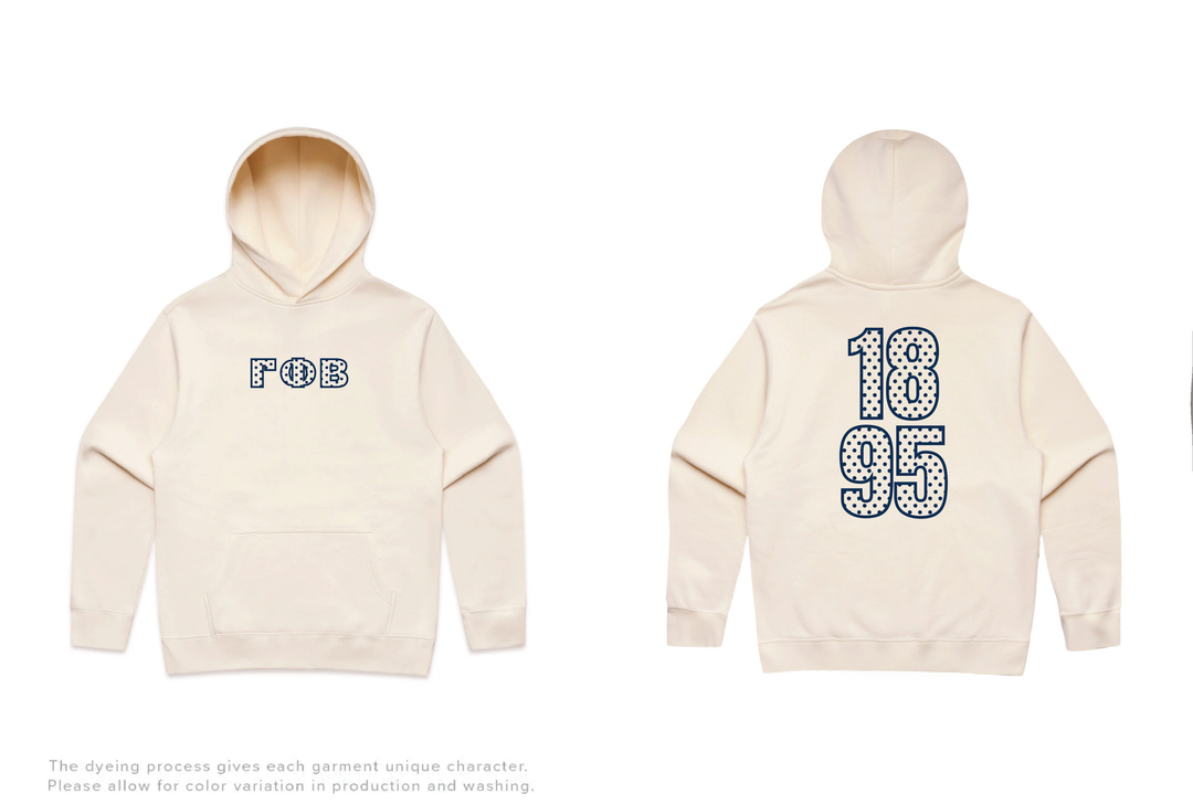Polka Dot Outline Heavy Weight Sorority Hoodie