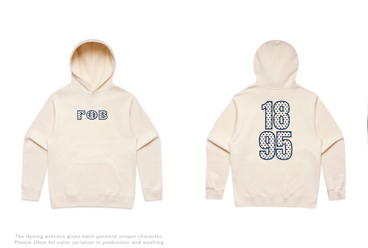 Polka Dot Outline Heavy Weight Sorority Hoodie