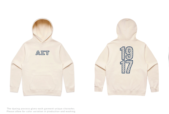 Polka Dot Outline Heavy Weight Sorority Hoodie