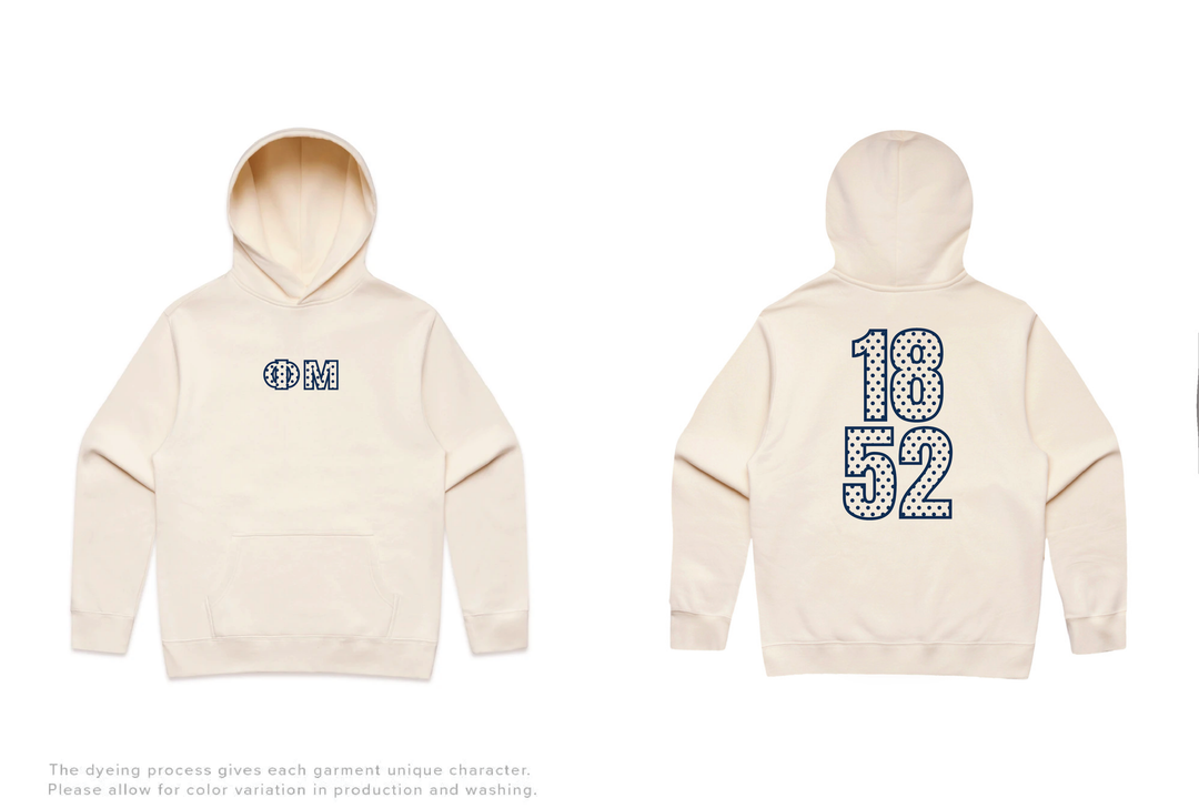 Polka Dot Outline Heavy Weight Sorority Hoodie