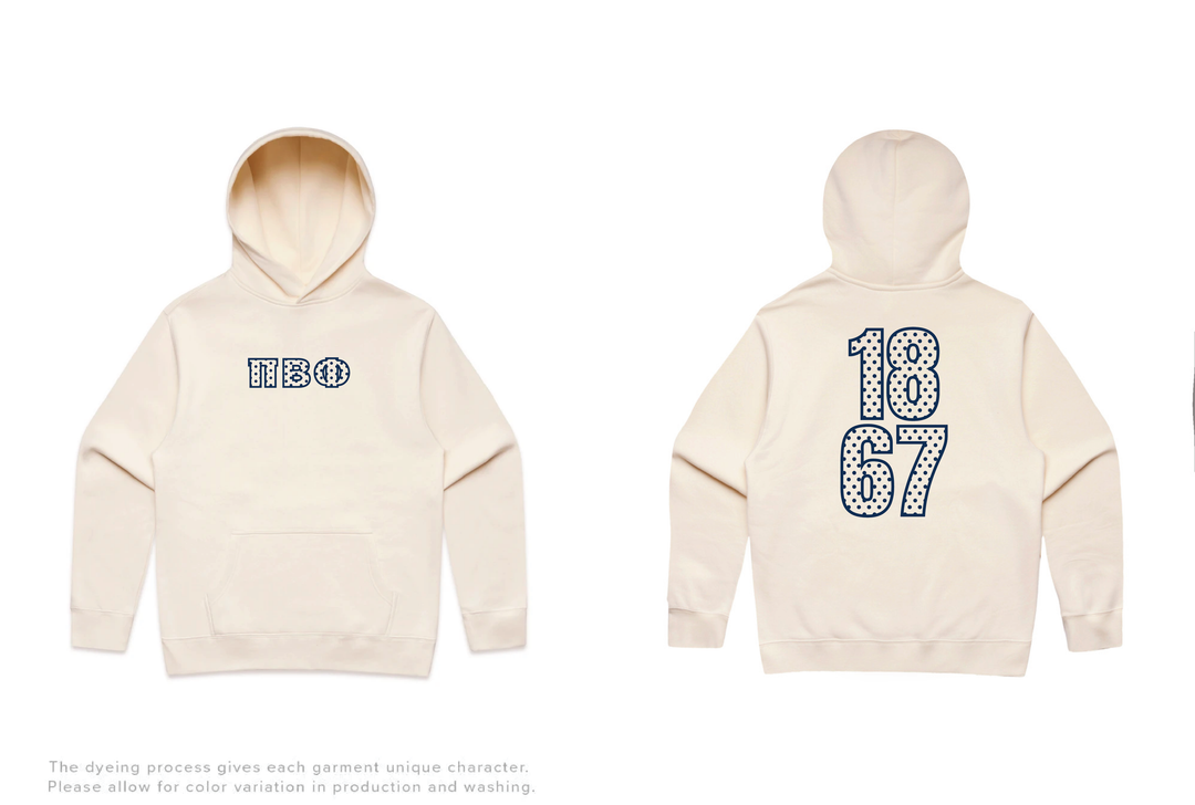 Polka Dot Outline Heavy Weight Sorority Hoodie