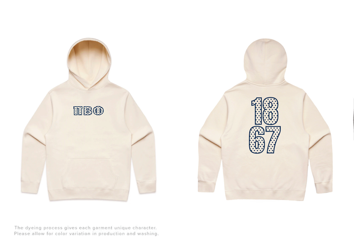 Polka Dot Outline Heavy Weight Sorority Hoodie