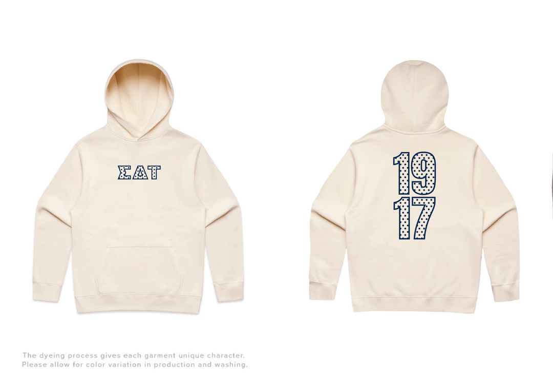 Polka Dot Outline Heavy Weight Sorority Hoodie