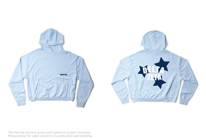 Arctic Blue Star Light Weight Sorority Hoodie