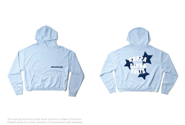Arctic Blue Star Light Weight Sorority Hoodie