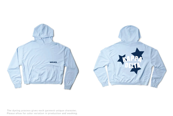 Arctic Blue Star Light Weight Sorority Hoodie
