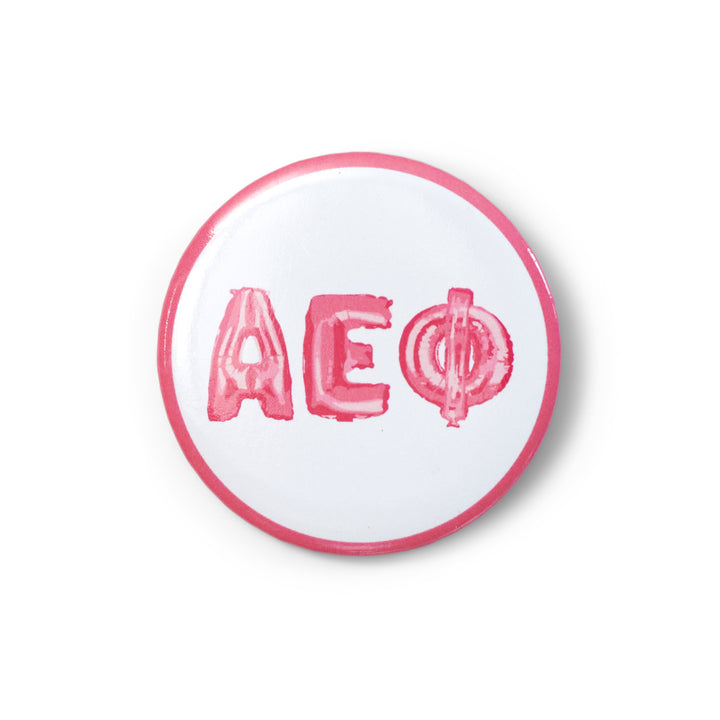 Balloon Greek Letters Sorority Button