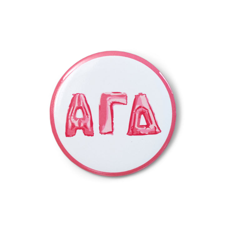 Balloon Greek Letters Sorority Button