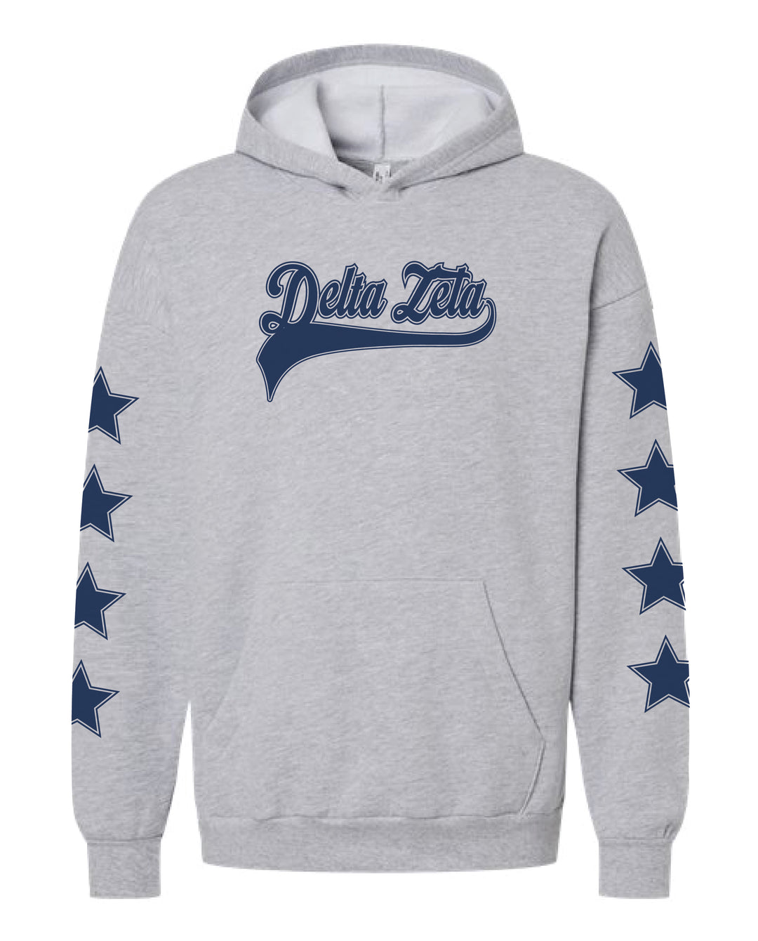 Star Sleeve Baseball Sorority Hoodie 2XL
