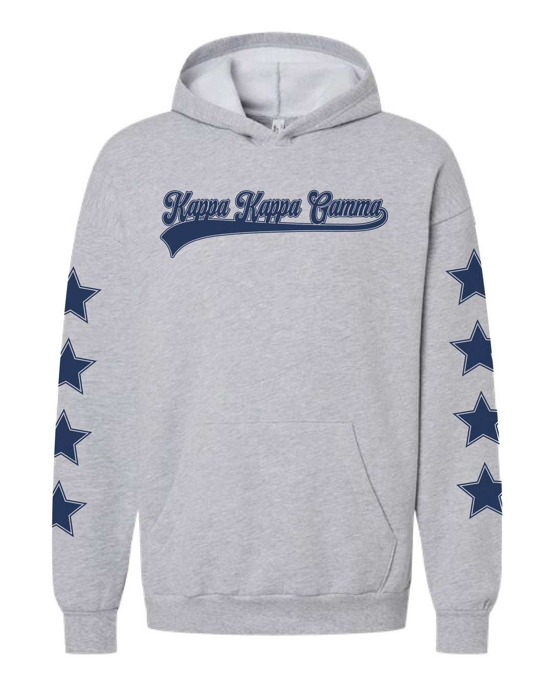 Star Sleeve Baseball Sorority Hoodie 2XL