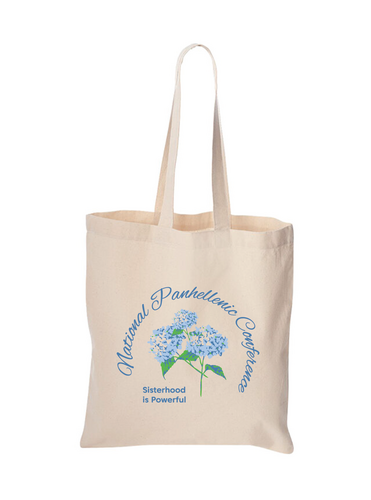 I Am A Sorority Women Floral Tote