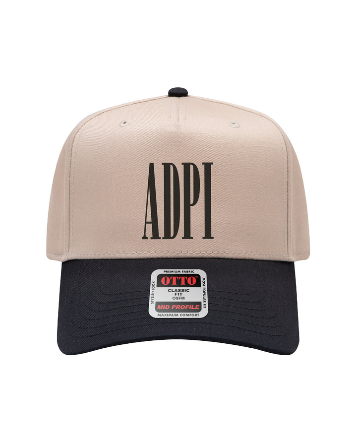 Embroidered Sorority Black/Khaki Hat